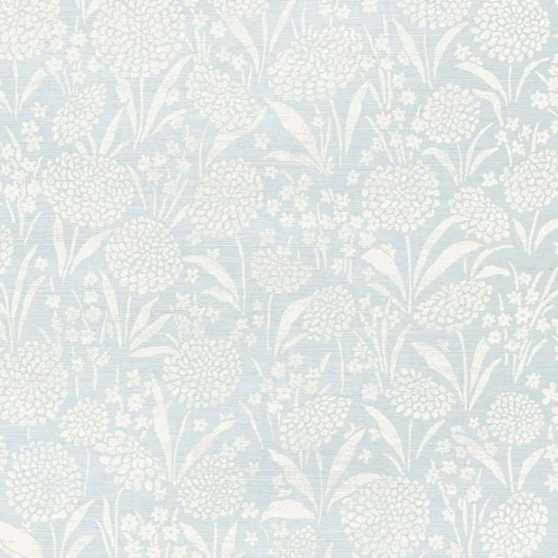 Chrysanthemum Sisal Wallpaper, Sky