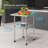 Stainless Steel Work Table with Backsplash and Wheels-74084981