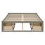 Lit plateforme double avec 6 tiroirs de rangement-905232016-905232012