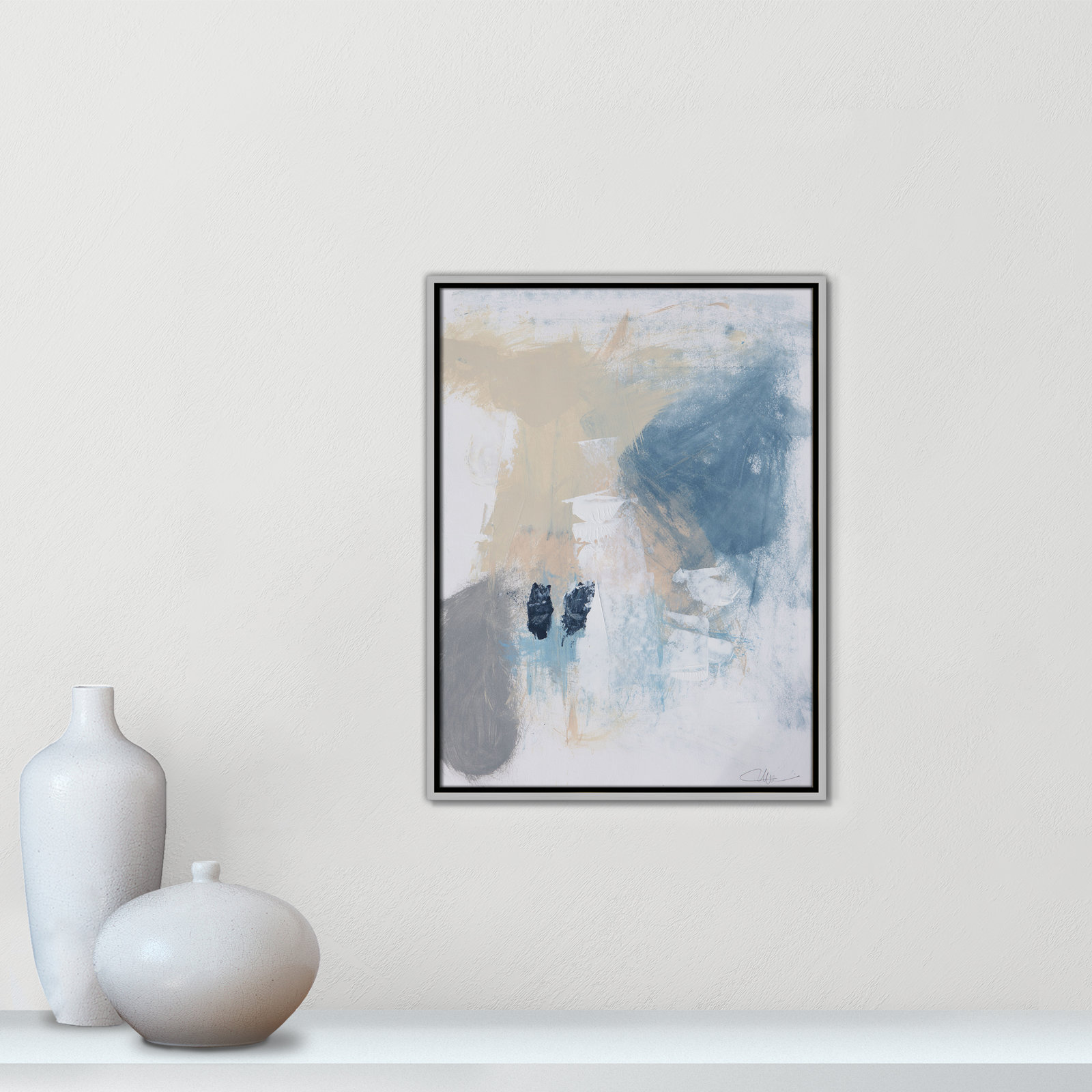 Runa "Coastal Carnival II" Print, Silver Floater Framed Canvas, No Mat, 25.5" H x 19.5" W x 2" D