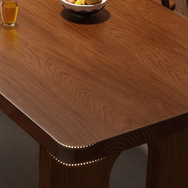 Anijah American style solid wood dining table, 29.5"H x 70.8"L x 31.4"W