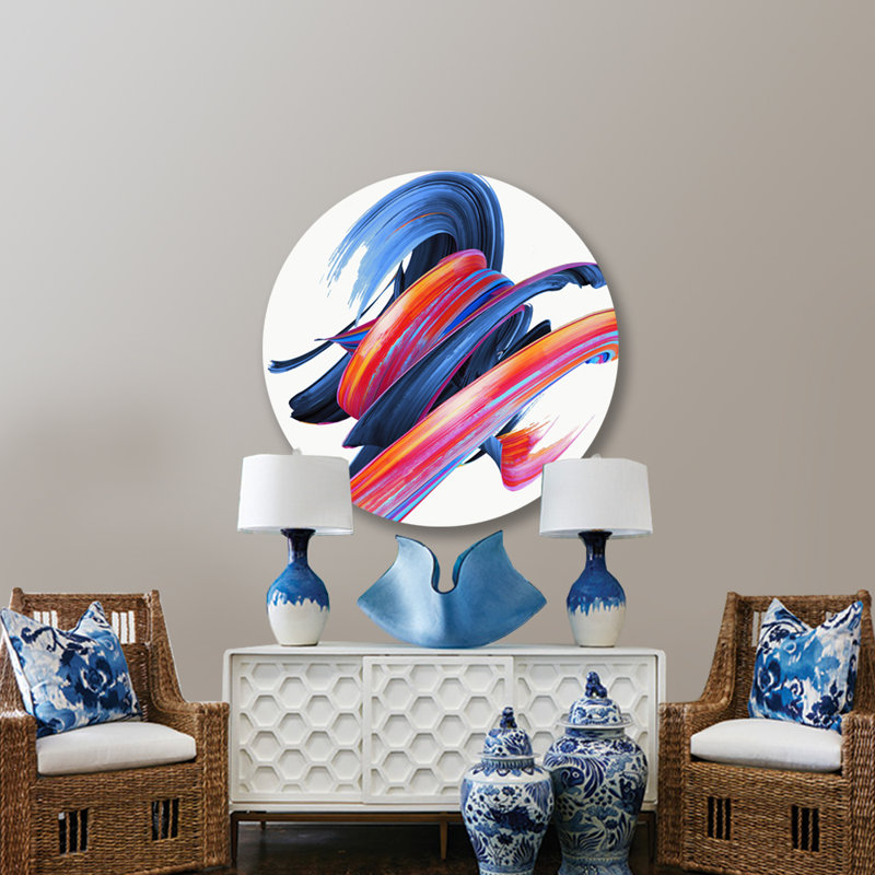 Twisting Strokes " Twisting Strokes ", Plastic/Acrylic, 24" H x 24" W