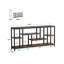 Table d'appoint attrayante, canapé rustique, console