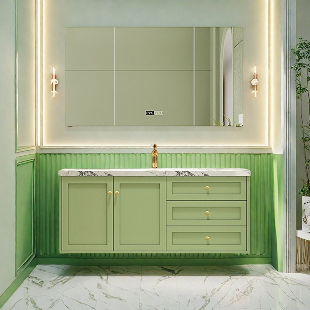 Backop French style romantic Green bathroom Wayfair