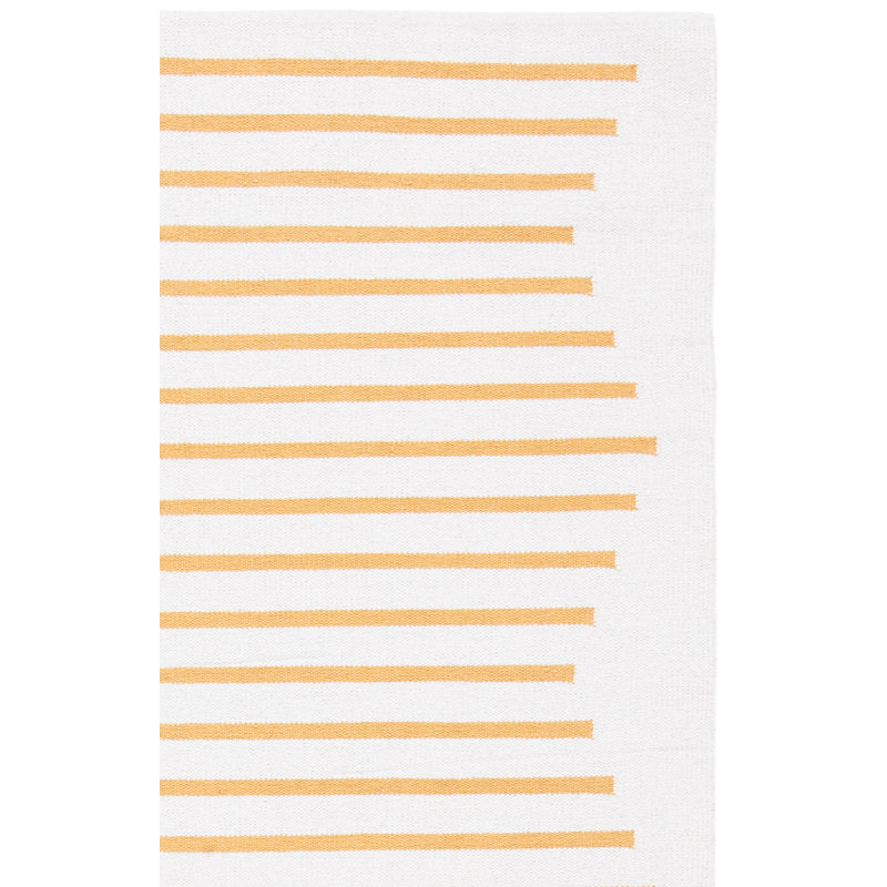 Estle Hand Woven Cotton Striped Rug, Runner 2'3" x 8'