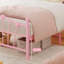 Base de lit simple, base de lit plateforme en métal avec tête de lit et pied de lit Sweet Heart-1453167478