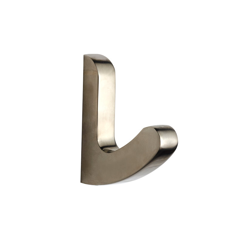 Kafka Single Robe Hook, Brushed Nickel