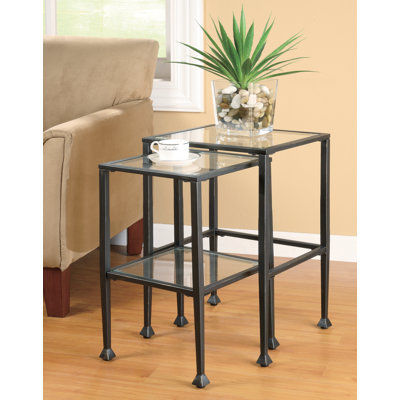 McDonald Glass Top Nesting Tables