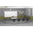 Novelty 11 Person Flip Top 22'' L Modular Training Table and Chair Set with Casters and Modesty Panel