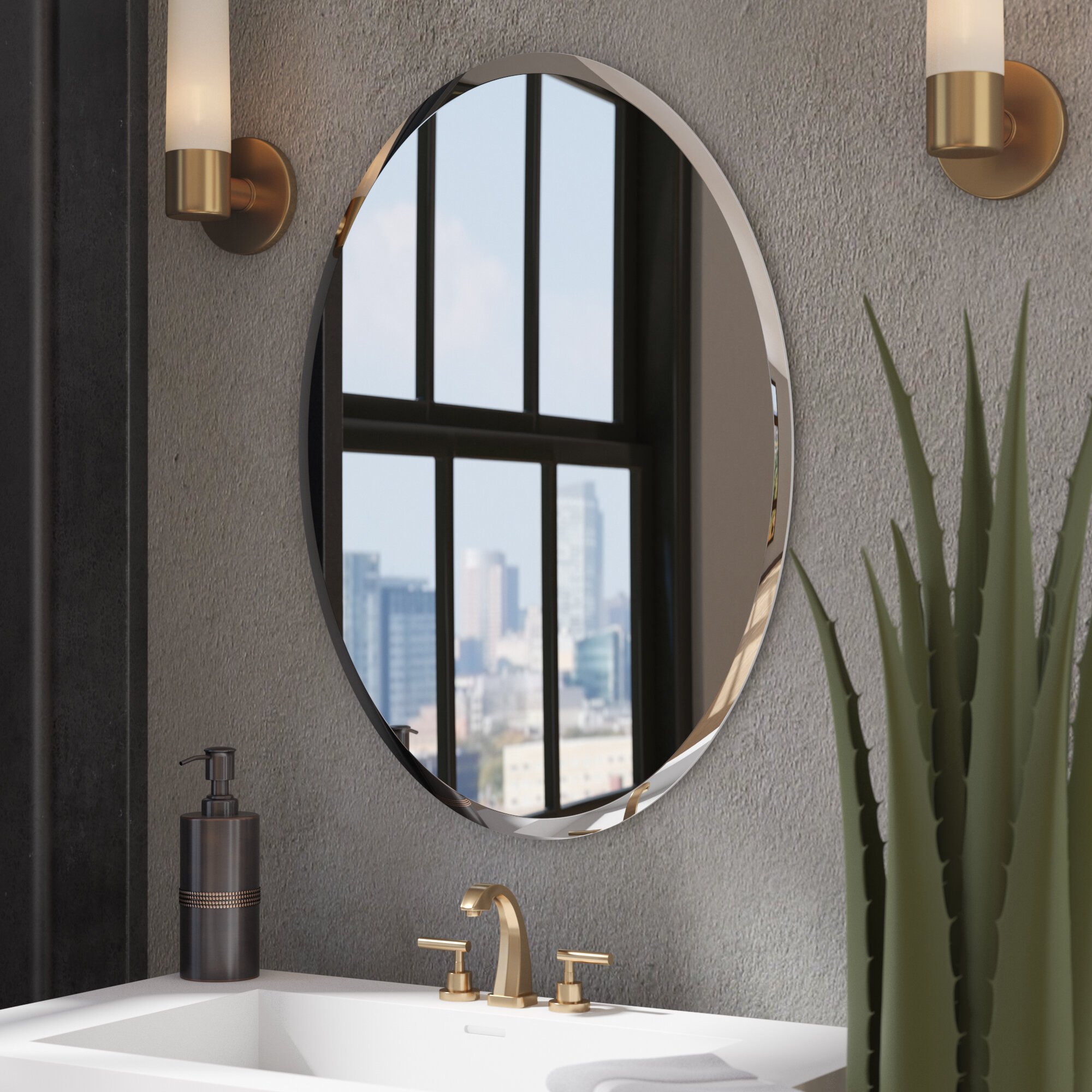 Wayfair  Bathroom & Vanity Frameless Mirrors You'll Love in 2024