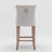 Velvet Upholstered Barstools with Button Tufted Decoration and Wooden Legs-1673205240