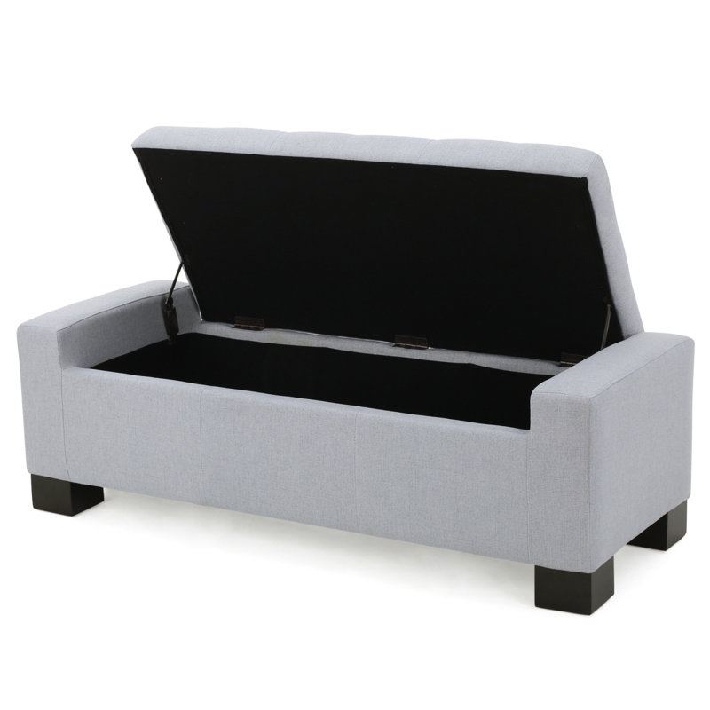 Guernsey Ottoman, Light Gray