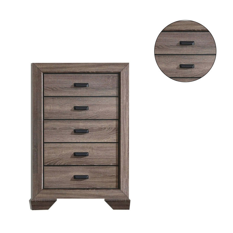 Commode 5 tiroirs l 33 po