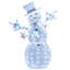 Bonhomme de neige illuminé 5 pi avec écharpe chapeau et cravates avec étoiles et piquets de sol 140 lumières DEL
