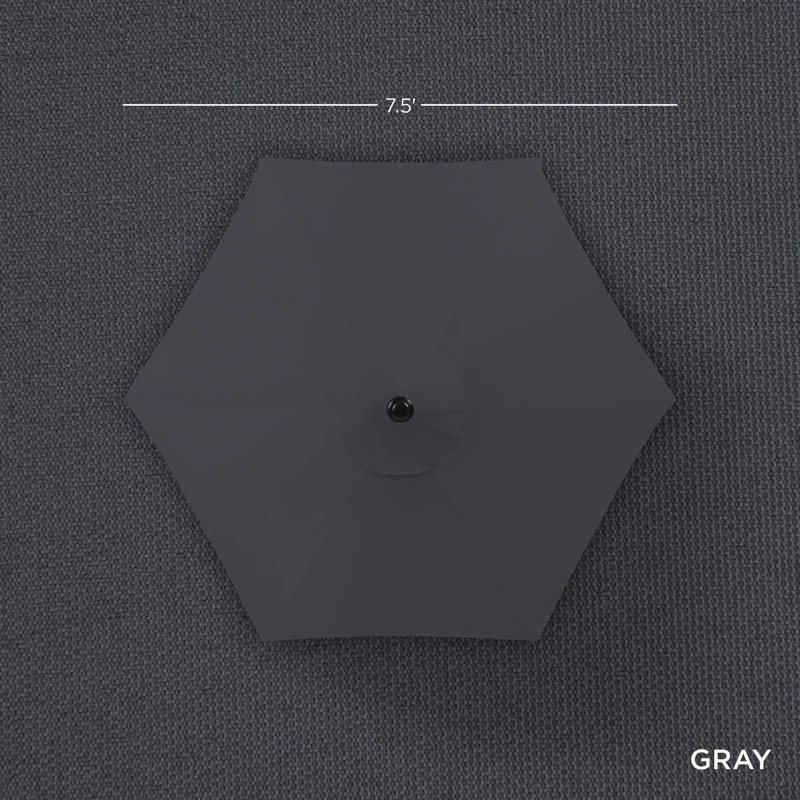 Parasol de marché Market, Gris
