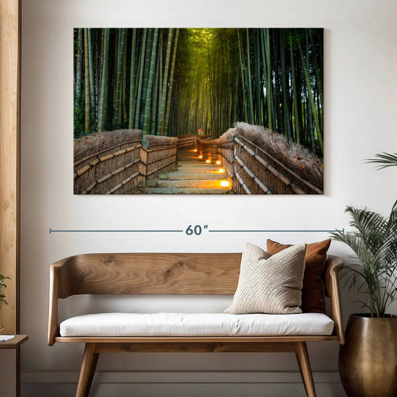 Forêt de bambous séchés, Sebbie, Arashiyama, H 34 po x l 51 po
