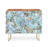 Ninola Design Blue Speckled Painting Watercolor Stains 2 Door Credenza Cabinet-40910505
