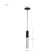 Lacey 1 Smart LED Pendant RGB/TW Starfish Enabled Matte Black with K9 Bubble Crystal