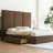 Morghen Upholstered Platform Bed With Extra High Headboard And 2 Extra Large Capacity Drawers-963804018-969740716