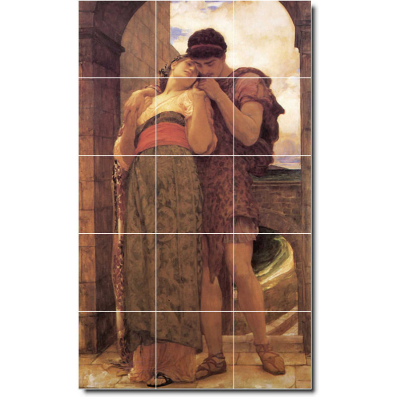 Carreau de céramique décorative 12,75 po x 21,25 po 4,25 po x 4,25 po, Homme femme 05429