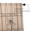Rideau de douche simple 100% coton Sawyer Mill