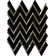 Luna 1" x 3" Marble Herringbone/Chevron Mosaic Wall Tile