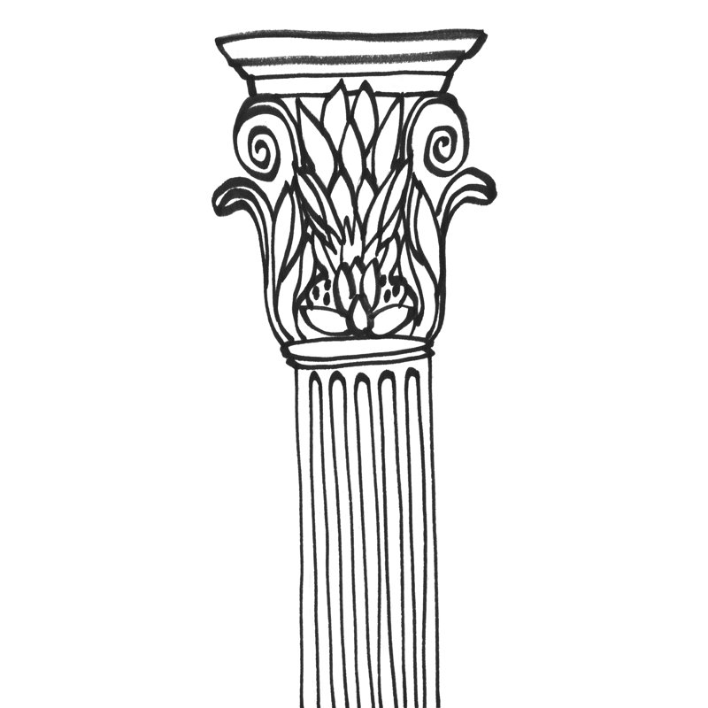 Ancient Column I by Melissa Wang - Wrapped Canvas Print, 122 cm H x 81 cm W
