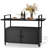 Black Rattan Bar Table With Wheels-1742625796