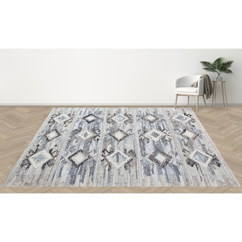 ANFL8617ABETE Wool Area Rug, Rectangle 10' x 14'
