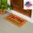 28" x 16" Nature Coir Mat, Caution