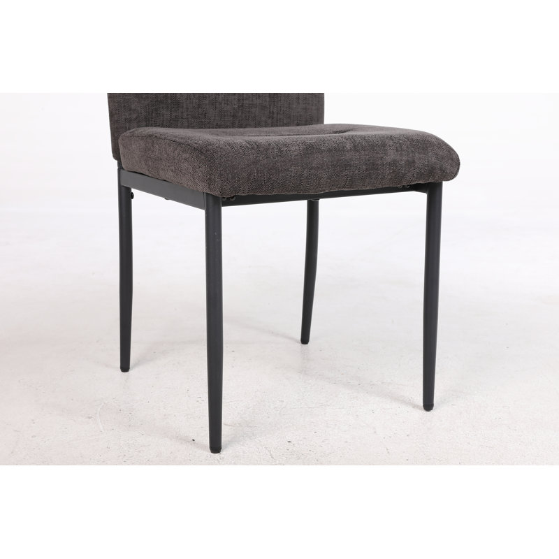 Upholstered Dining Chair, Black