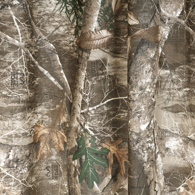 Rideau à tringle camouflage et chasse 100% polycoton Realtree Edge 42 po x 87 po