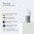 Kai Cement 11 in. Modern LED Small Bedside Table Lamp with Touch Button-128250141