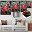 «Red Traditional Melon Harvest» - art mural en métal Melon-101154404