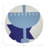 Hanukkah Menorah Vegan Leather Round Coasters