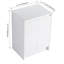 Armoire de rangement autoportante 24 po, 2 portes à fermeture douce, blanc brillant (emballage KD)
