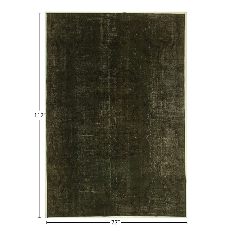 Handmade Cotton and Wool Abstract Area Rug