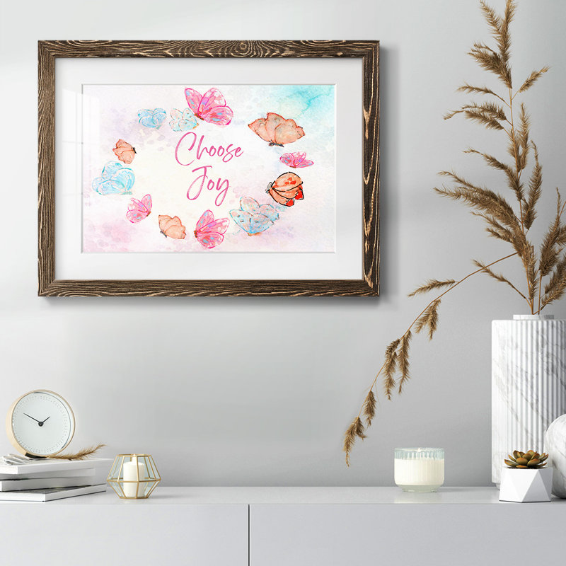 «Summer Garden Joy» - impression d'un seul cadre photo, Noyer, H 14 po x l 20 po x P 1,5 po