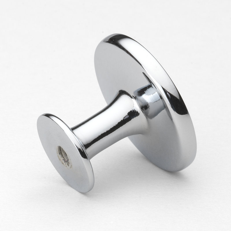 Poignée champignon 1 1/4 po de diamètre, Chrome poli