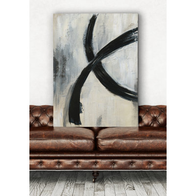 'Abstract Rings I' Wrapped Canvas Print on Canvas
