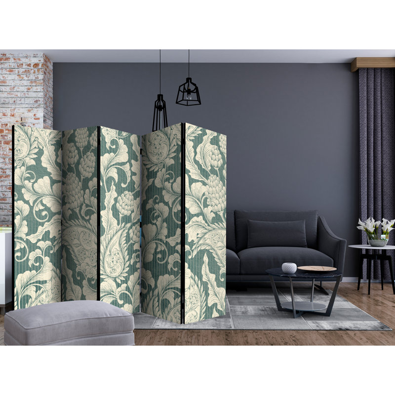 225cm W x 172cm H 5 - Panel Acoustic Room Divider Folding Room Divider