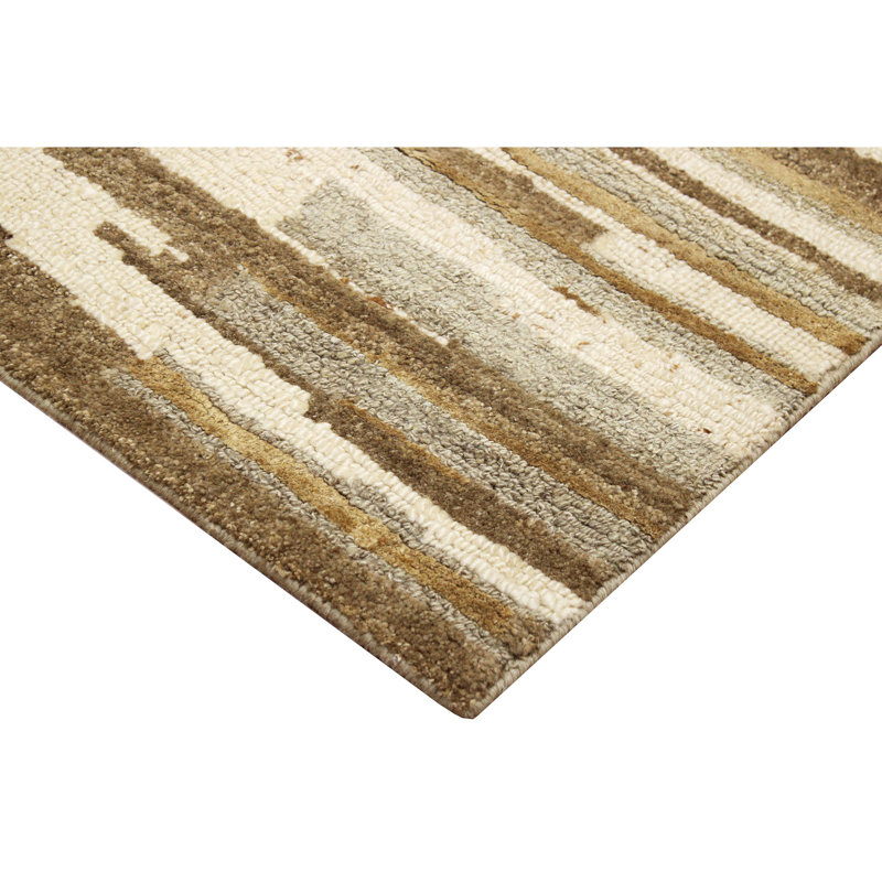 Handmade Wool Area Rug, Rectangle 10' x 14'