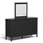 Commode 6 tiroirs avec miroir lumineux-1115395367