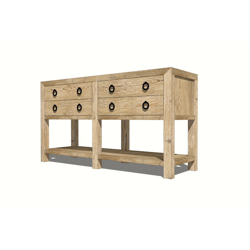18 in. Solid Wood Console Table