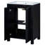 48" Vintage Style Small Bathroom Vanity Combo With Double Vanities