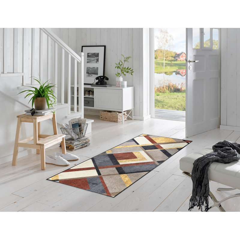 Non-Slip Patchwork Indoor Doormat, Runner 75 x 190cm