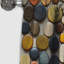 Boho Pottery Motifs I - Rideau bohème abstrait - Rideau occultant abstrait - 1 panneau-107547119