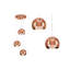 Harthe 3 - Light Polished Copper Cluster Pendant