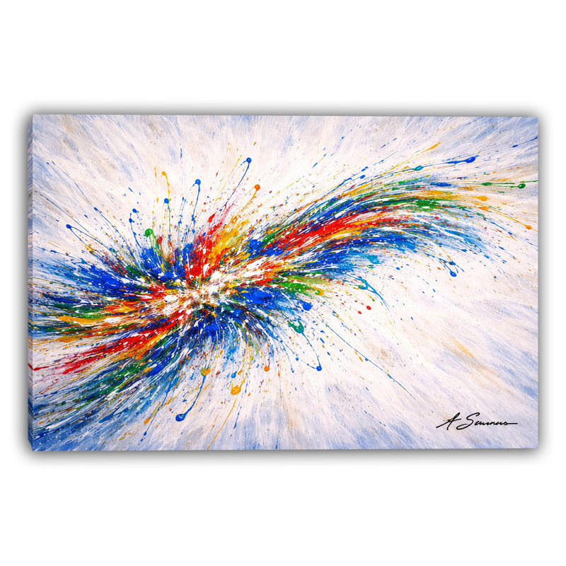 Art mural sur toile Color Velocity, L 48 po x H 36 po x P 1,5 po