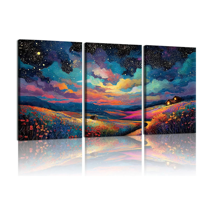 3 Piece Wrapped Canvas Print